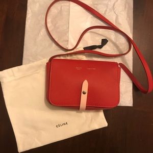 Céline red leather crossbody ⭐️BRAND NEW WITH TAGS